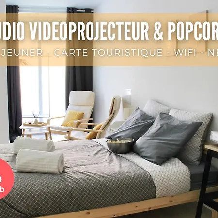 Studio Videoprojecteur & Popcorn - Proche Victoire Apartment